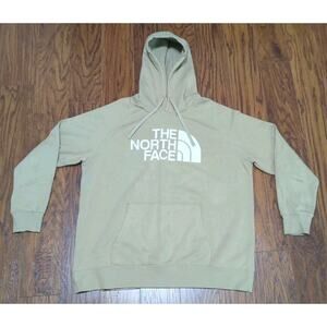 North Face Hoodie Womens XL Long Sleeve Lightweight Pullover Pockets Tan/Brown